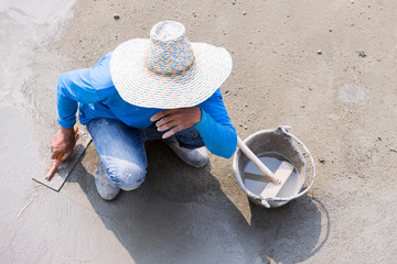 Floor plaster cement