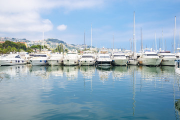 Fototapeta na wymiar Harbour in Sanremo, Italy