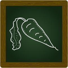 Simple doodle of a carrot