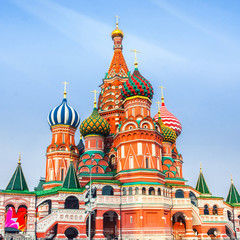 Fototapeta na wymiar Saint Basil Cathedral on Red Square