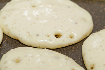 making thick pancakes