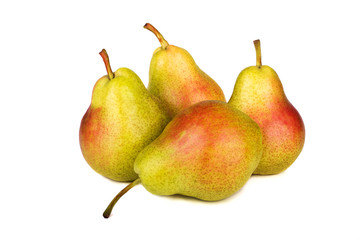 Fresh pears isolated on white background - 105429279