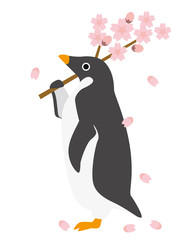 アデリーペンギン 春