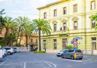 Bordighera - down town - before the sunset, Italy