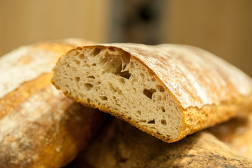 Pain de campagne tranché