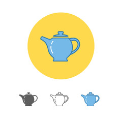The teapot icon. Tea symbol 