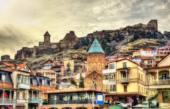 Narikala fortress above the old town of Tbilisi
