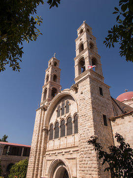Modern Greek Orthodox convent in at Nablus in the West Bank, Isr