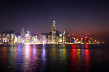 Obraz premium Hong Kong at night
