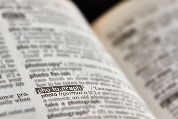 Photograph Word Definition Text