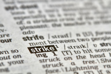 Strike Word Definition Text