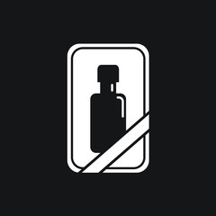 Gift bottle icon. 