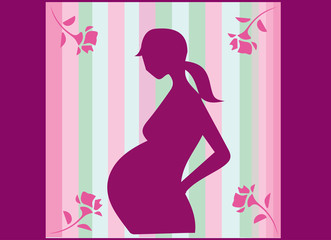 Obraz na płótnie Canvas Pregnant woman