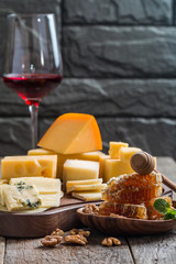 Various types of cheese