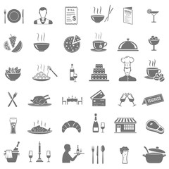 Restaurant Icons Set - 105434265