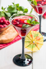  red alcohol raspberry cocktail
