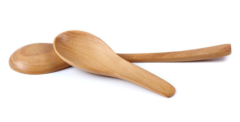 Wooden Spoon isolated on white background