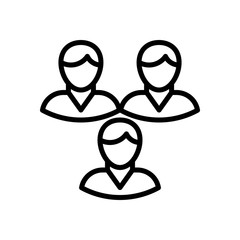 Teamwork Outline Icon