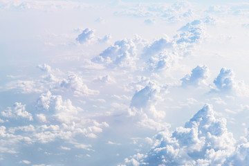 Cloudscape Blue sky and white cloud