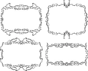 Baroque nice greeting page set