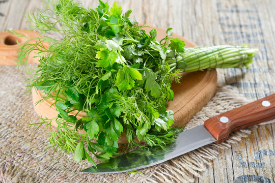 Parsley and dill
