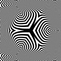 Abstract 3d Geometrical Background. Pattern With Optical Illusion. Vector Illustration. 