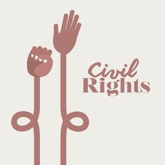 Obraz premium civil rights design 