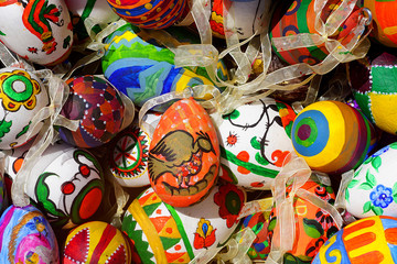 Obraz premium background of Easter eggs