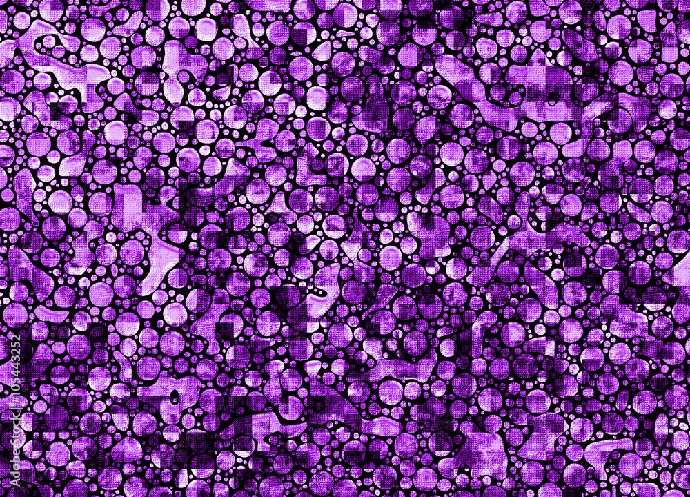 Aufkleber trendy grunge abstract background of random circles and forms wi
