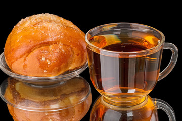 Tea cup and bun