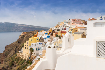 Fototapeta premium Oia à Santorin, Les Cyclades en Grèce