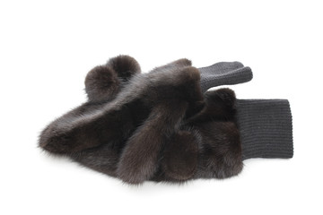 gloves on the white background