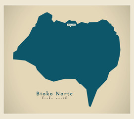 Modern Map - Bioko Norte GQ