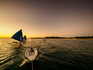 Scenery of Boracay Sunset Sailing