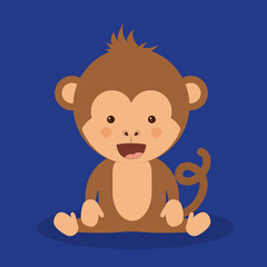 funny monkey  design 