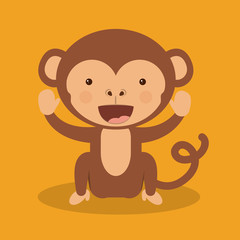 funny monkey  design 
