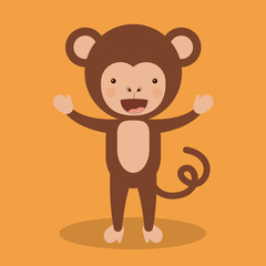 funny monkey  design 