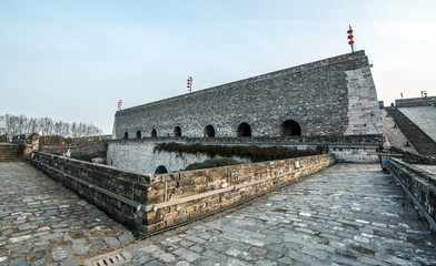 Obraz premium ancient city wall, zhonghua gate, Nanjing, China