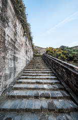 Fototapeta na wymiar ancient city wall, zhonghua gate, Nanjing, China