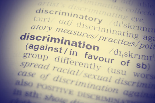 Dictionary definition of the word discriminate