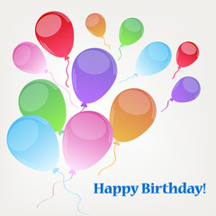 Background with  baloons