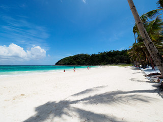 Wit strand in Boracay, Filipijnen