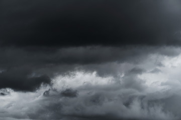 Naklejka na ściany i meble Dramatic dark storm clouds