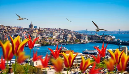 Fotobehang Turkije Istanbul de hoofdstad van Turkije, oostelijke toeristische stad.
