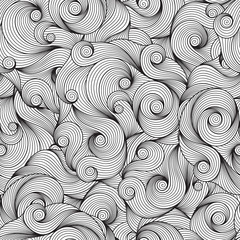 Seamless Raster Pattern for coloring book.