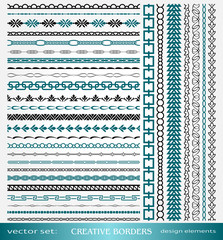 Creative Borders Design, calligraphic and geometric page decorations