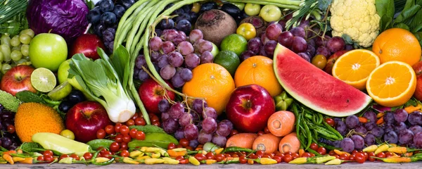 Papier Peint photo Lavable Légumes Divers fruits et légumes pour la santé