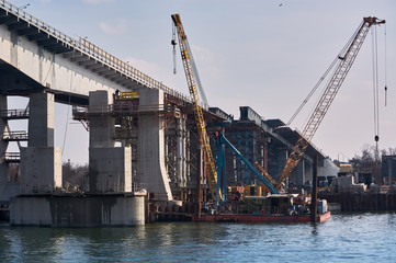 The construction of a bridge across the river Don