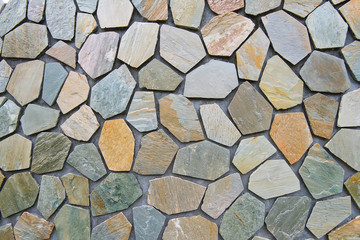 hand made rustic rock wall