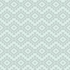 Seamless hand drawn aztec ornament. Vector soft colored boho pattern.